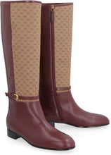 Load image into Gallery viewer, Leather and fabric boots
