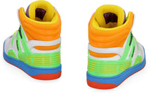Load image into Gallery viewer, Gucci Basket high-top fabric sneakers
