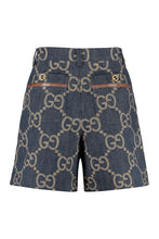 Load image into Gallery viewer, High-rise cut-off denim shorts
