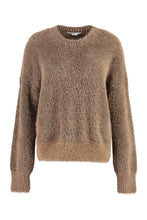 Load image into Gallery viewer, Fluffy long sleeve crew-neck sweater
