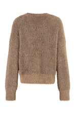 Load image into Gallery viewer, Fluffy long sleeve crew-neck sweater
