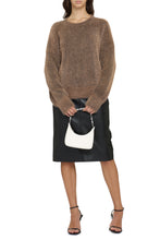 Load image into Gallery viewer, Fluffy long sleeve crew-neck sweater
