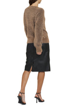 Load image into Gallery viewer, Fluffy long sleeve crew-neck sweater
