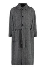 Load image into Gallery viewer, Single-breasted wool coat
