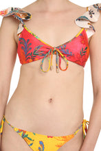 Load image into Gallery viewer, Ginger Frill Shoulder triangle bra bikini
