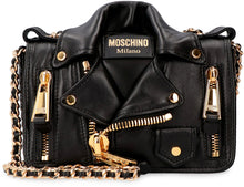 Load image into Gallery viewer, Biker leather crossbody bag
