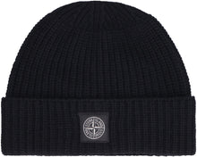 Load image into Gallery viewer, Ribbed knit wool beanie hat
