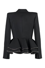 Load image into Gallery viewer, Double-breasted peplum jacket
