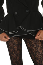 Load image into Gallery viewer, Double-breasted peplum jacket
