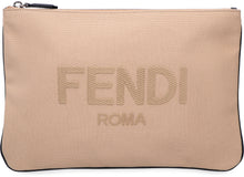 Load image into Gallery viewer, Logo detail flat pouch
