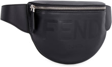 Load image into Gallery viewer, Leather belt bag with logo
