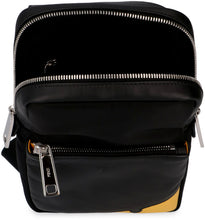 Load image into Gallery viewer, Nylon and leather one-shoulder backpack
