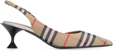 Load image into Gallery viewer, Vintage check motif pointy-toe slingback
