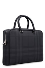 Load image into Gallery viewer, London check motif briefcase
