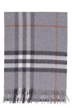 Load image into Gallery viewer, Check motif cashmere scarf
