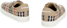 Load image into Gallery viewer, Checked canvas and leather sneakers
