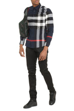 Load image into Gallery viewer, Checked stretch poplin shirt
