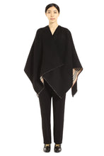 Load image into Gallery viewer, Reversible wool cape coat
