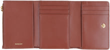 Load image into Gallery viewer, Leather and check fabric wallet
