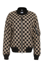 Load image into Gallery viewer, Checked cotton bomber jacket
