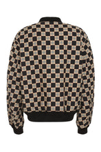 Load image into Gallery viewer, Checked cotton bomber jacket
