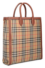 Load image into Gallery viewer, Check fabric tote
