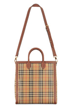 Load image into Gallery viewer, Check fabric tote
