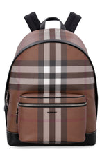 Load image into Gallery viewer, Leather and canvas backpack
