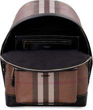 Load image into Gallery viewer, Leather and canvas backpack
