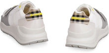 Load image into Gallery viewer, Leather and fabric low-top sneakers
