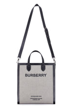 Load image into Gallery viewer, Canvas and leather shopping bag
