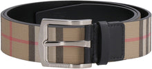 Load image into Gallery viewer, E-canvas and leather belt
