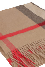 Load image into Gallery viewer, Checked cashmere scarf
