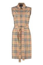 Load image into Gallery viewer, Checked cotton shirtdress
