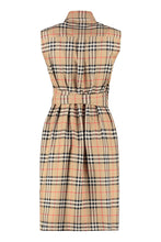 Load image into Gallery viewer, Checked cotton shirtdress
