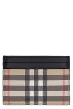 Load image into Gallery viewer, Coated e-canvas and leather card holder
