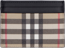 Load image into Gallery viewer, Coated e-canvas and leather card holder
