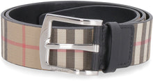 Load image into Gallery viewer, Check motif belt with buckle
