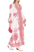 Load image into Gallery viewer, Printed linen maxi dress
