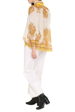 Load image into Gallery viewer, Gathered printed blouse
