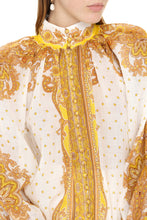 Load image into Gallery viewer, Gathered printed blouse
