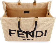 Load image into Gallery viewer, Sunshine medium raffia tote bag
