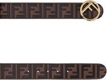 Load image into Gallery viewer, Leather belt with all-over logo
