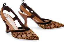 Load image into Gallery viewer, Colibrì mesh pointy-toe slingbacks
