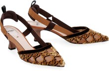 Load image into Gallery viewer, Colibrì mesh pointy-toe slingbacks
