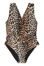 Load image into Gallery viewer, Leopard print one-piece swimsuit
