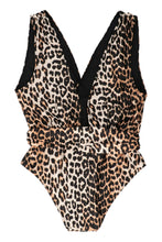 Load image into Gallery viewer, Leopard print one-piece swimsuit
