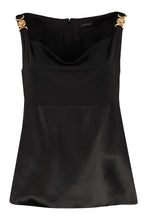 Load image into Gallery viewer, Draped-neck satin top

