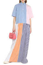 Load image into Gallery viewer, Striped cotton shirtdress
