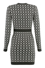 Load image into Gallery viewer, Jacquard knit mini-dress

